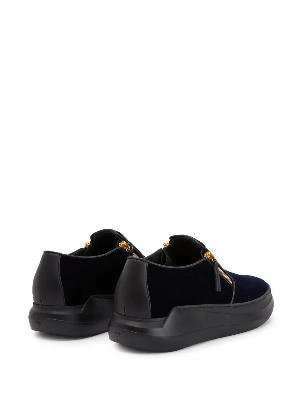 Giuseppe Zanotti Conley velvet slip-on sneakers Blue