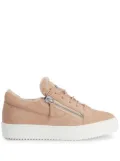 Giuseppe Zanotti Gail shearling-trim sneakers - Pink