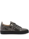 Giuseppe Zanotti Frankie reptile-print sneakers - Black