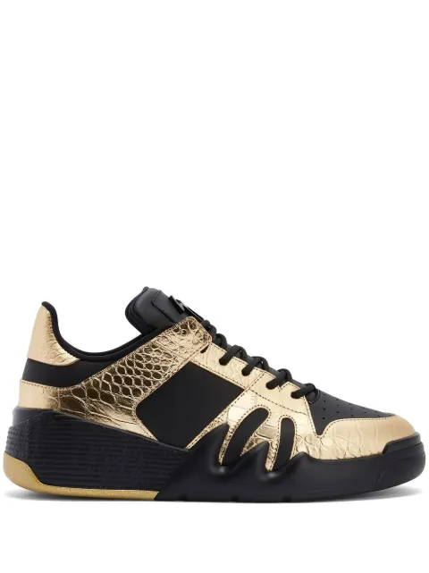 Giuseppe Zanotti panelled metallic sneakers