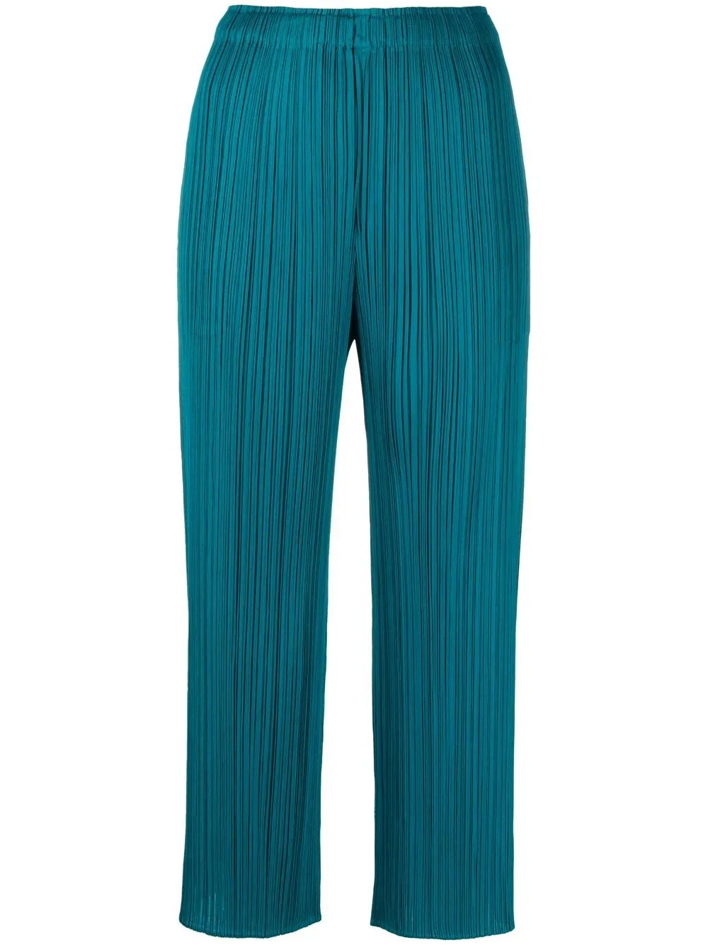 

Pleats Please Issey Miyake pantalones capri plisados - Verde