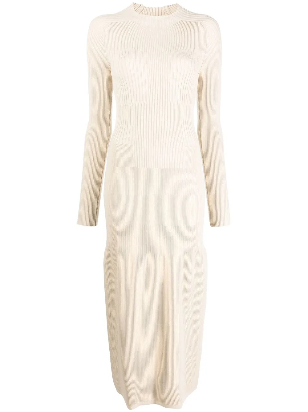 

AERON Larae ribbed-knit midi dress - Neutrals