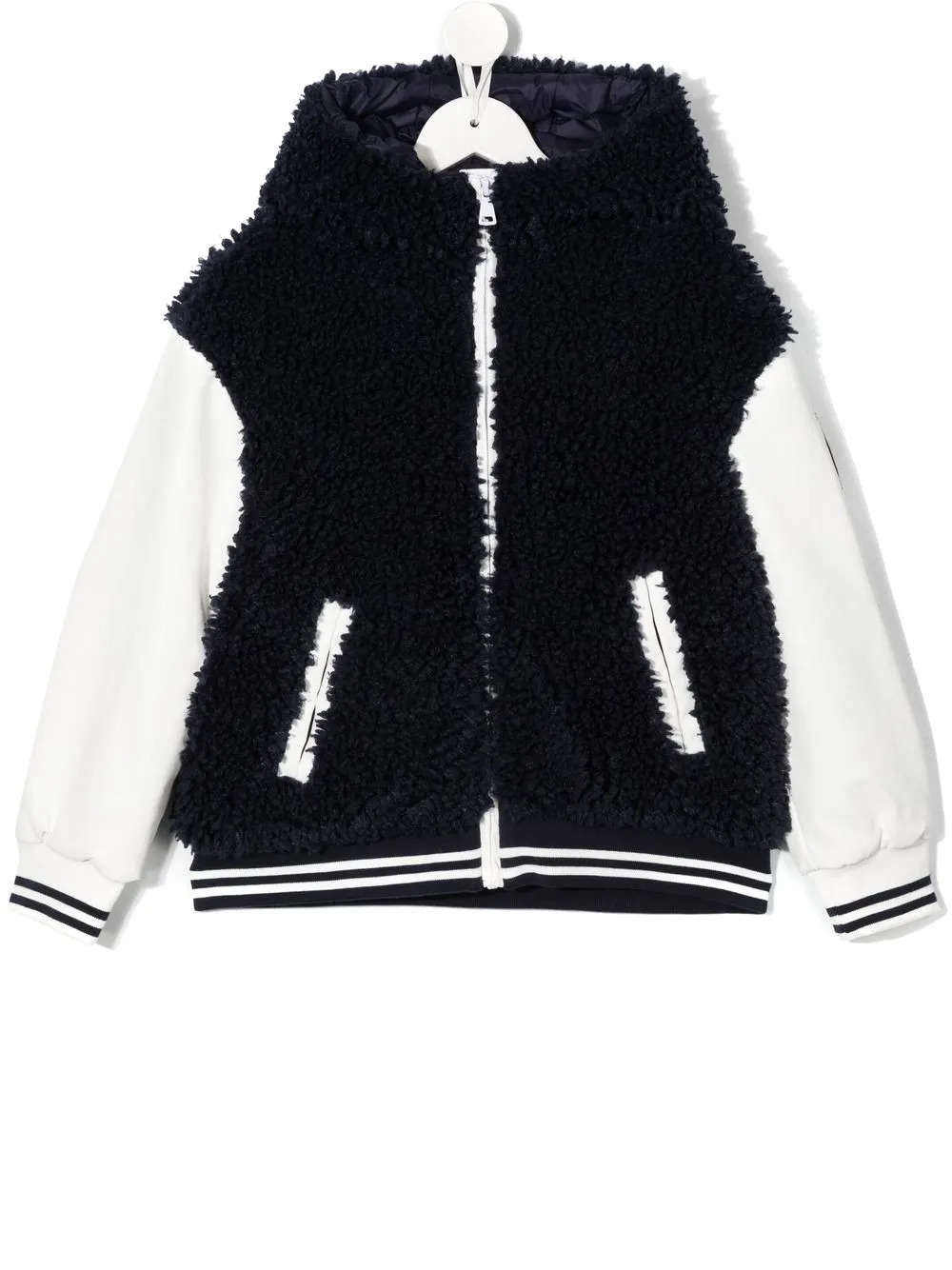 

Nº21 Kids textured two-tone panel jacket - 0N813