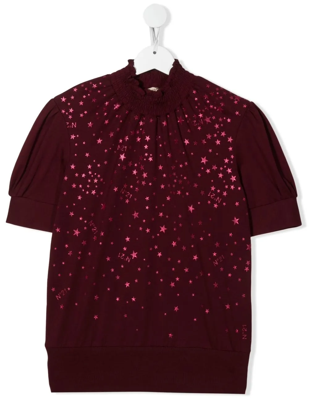 

Nº21 Kids star-print T-shirt - Red