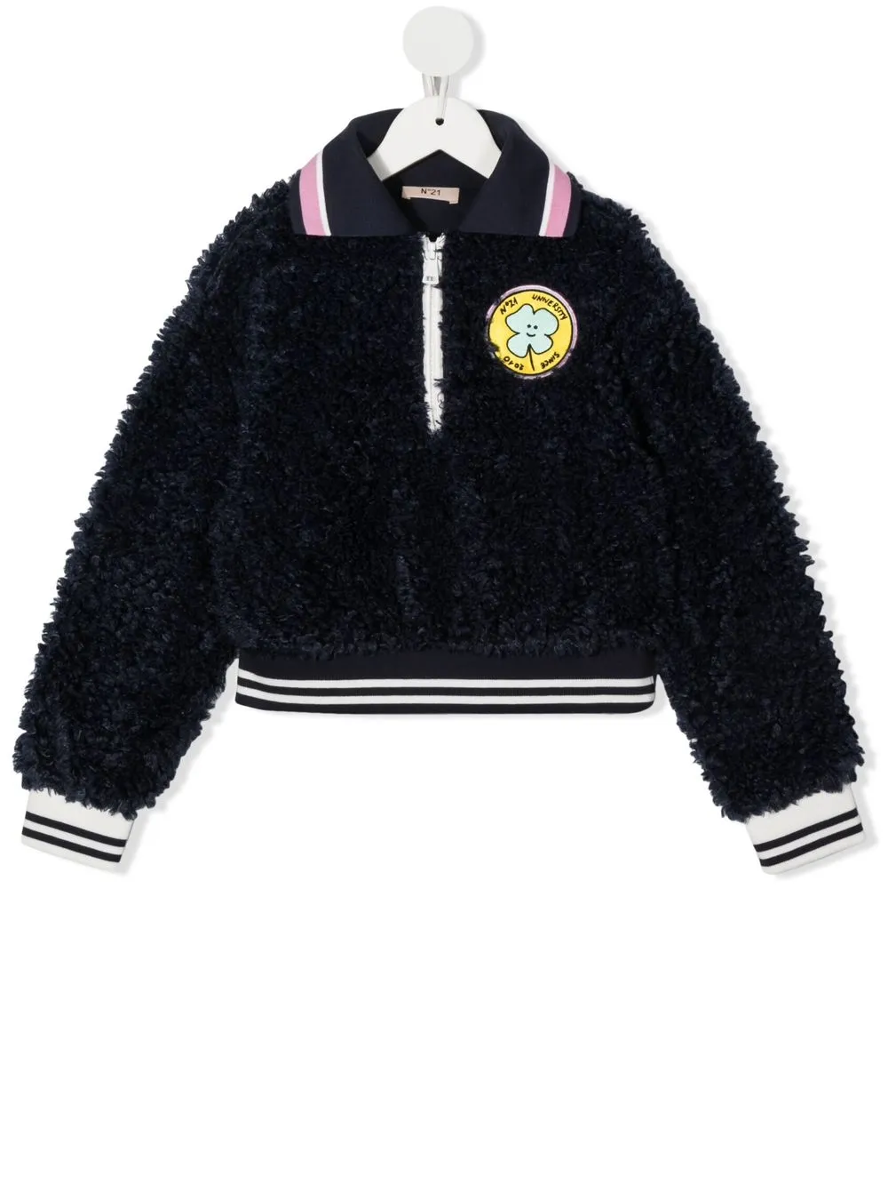 

Nº21 Kids sudadera con parche del logo - Azul