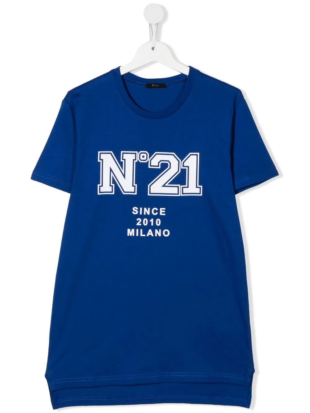 

Nº21 Kids playera con logo estampado y cuello redondo - Azul