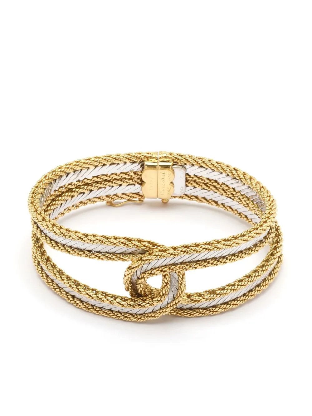 

Buccellati 1980s 18kt gold Buccellati knotted bangle bracelet