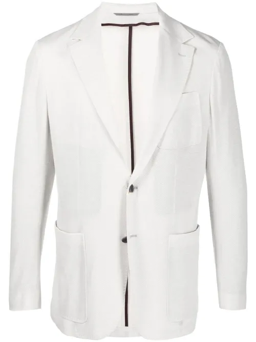 Blazer cintré à simple boutonnage - Canali - Modalova