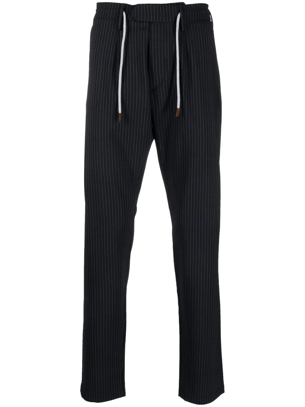 

Eleventy striped straight-leg trousers - Blue