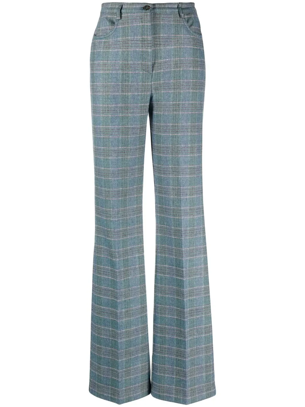 

PINKO pantalones con cuadros estampados - Azul