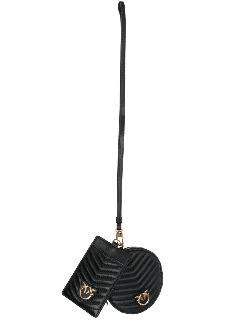 

PINKO cartera con placa del logo - Negro