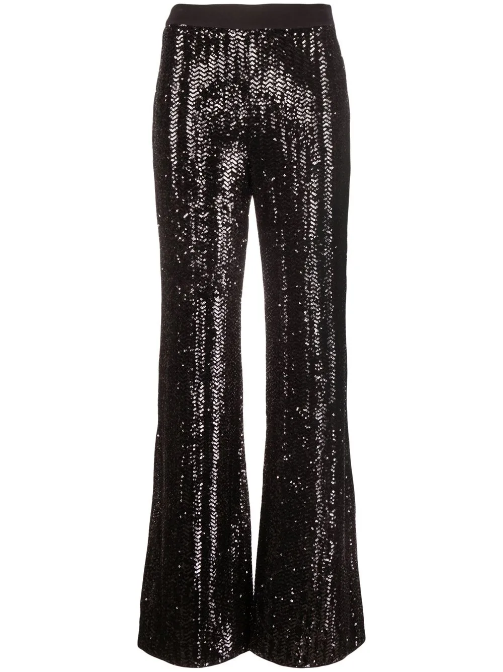 

PINKO sequin-embellished flared trousers - Black