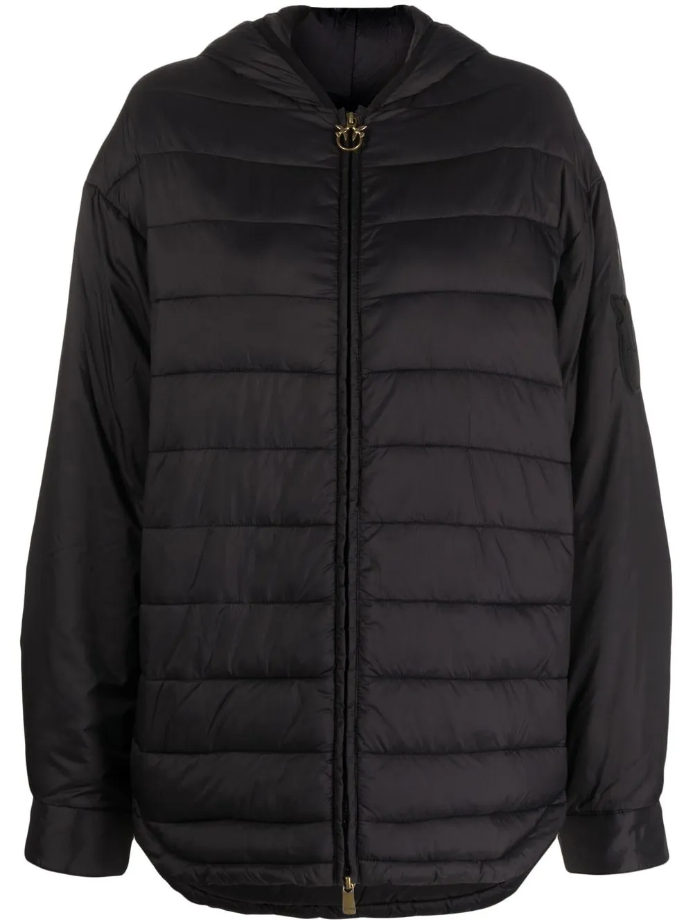 

PINKO quilted hooded jacket - Black