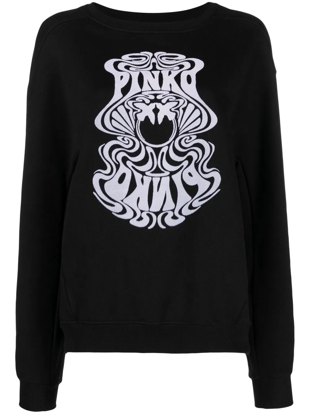 

PINKO sudadera con estampado gráfico - Negro