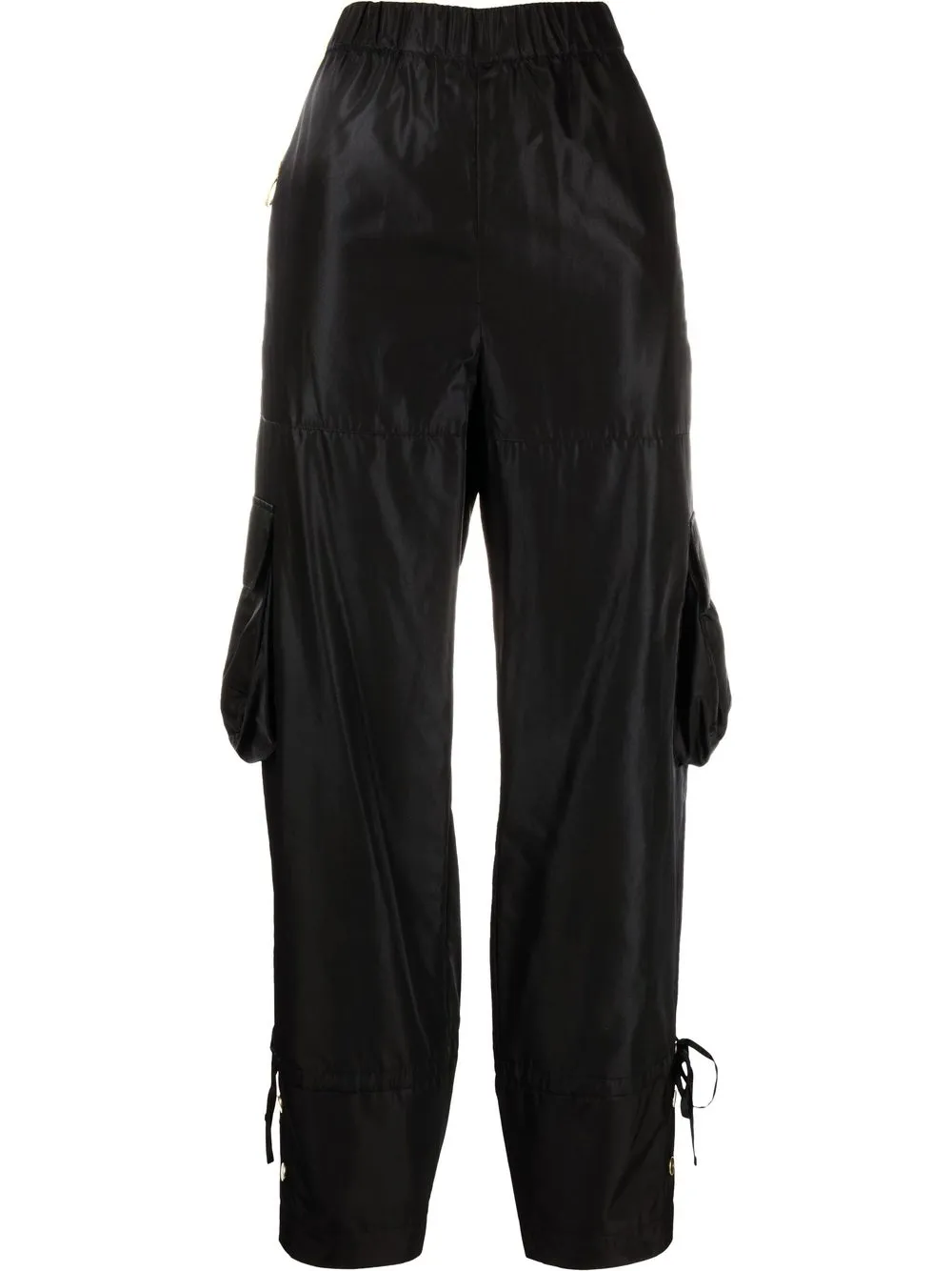 

PINKO side cargo-pocket detail trousers - Black