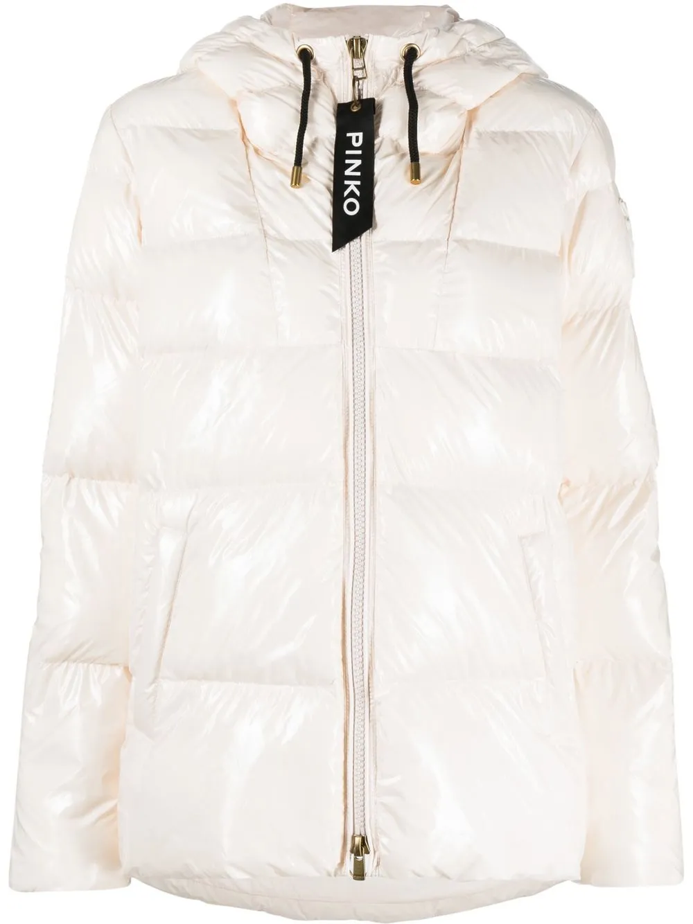 

PINKO padded drawstring-hooded jacket