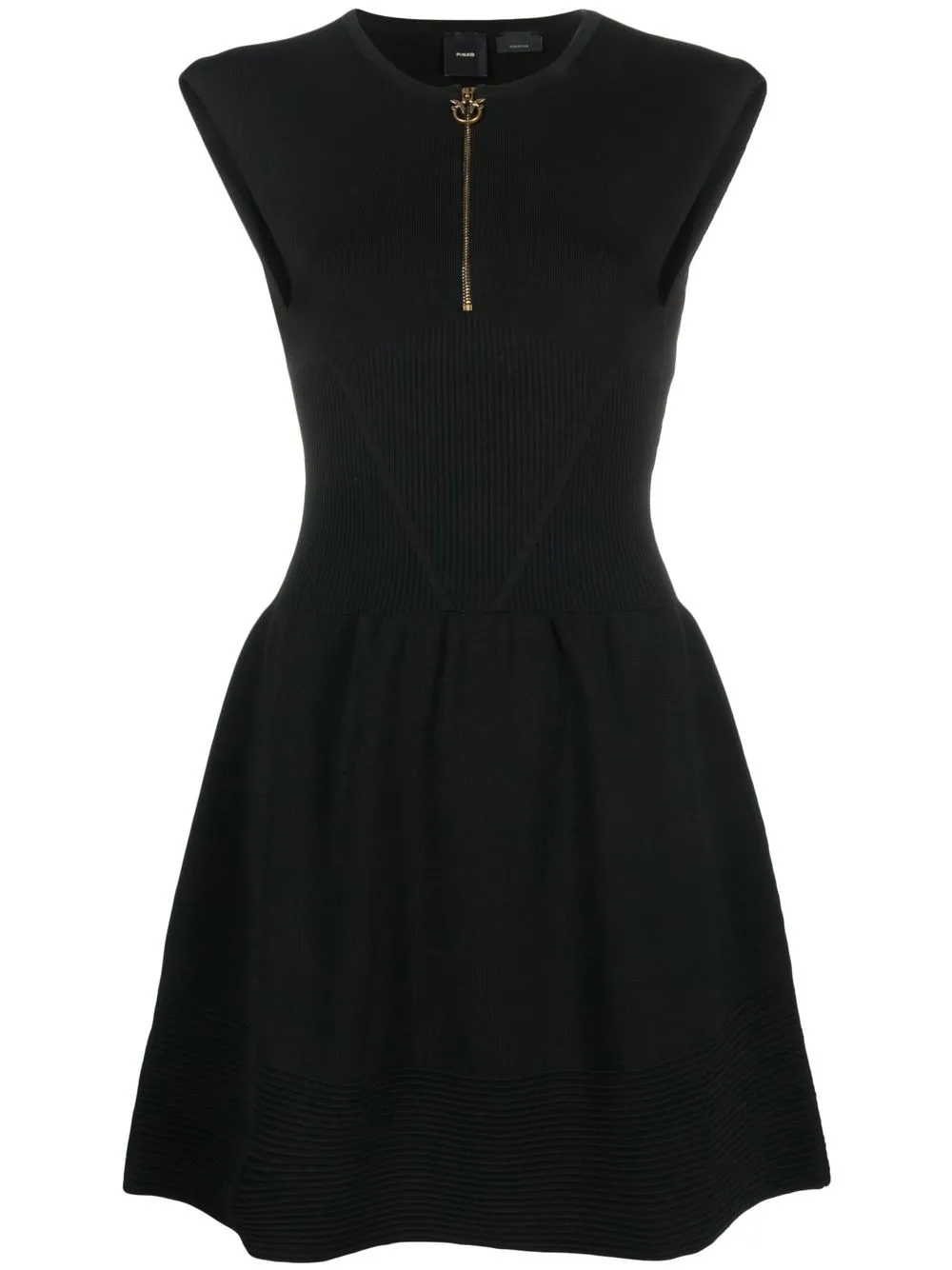 

PINKO vestido corto acampanado - Negro