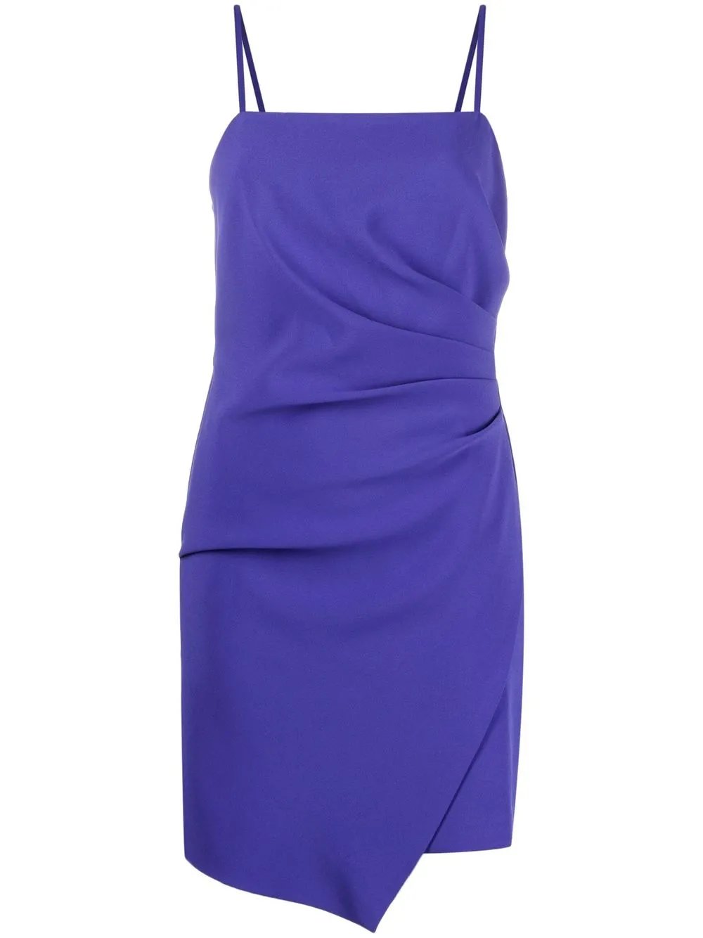 

PINKO vestido midi fruncido sin mangas - Azul