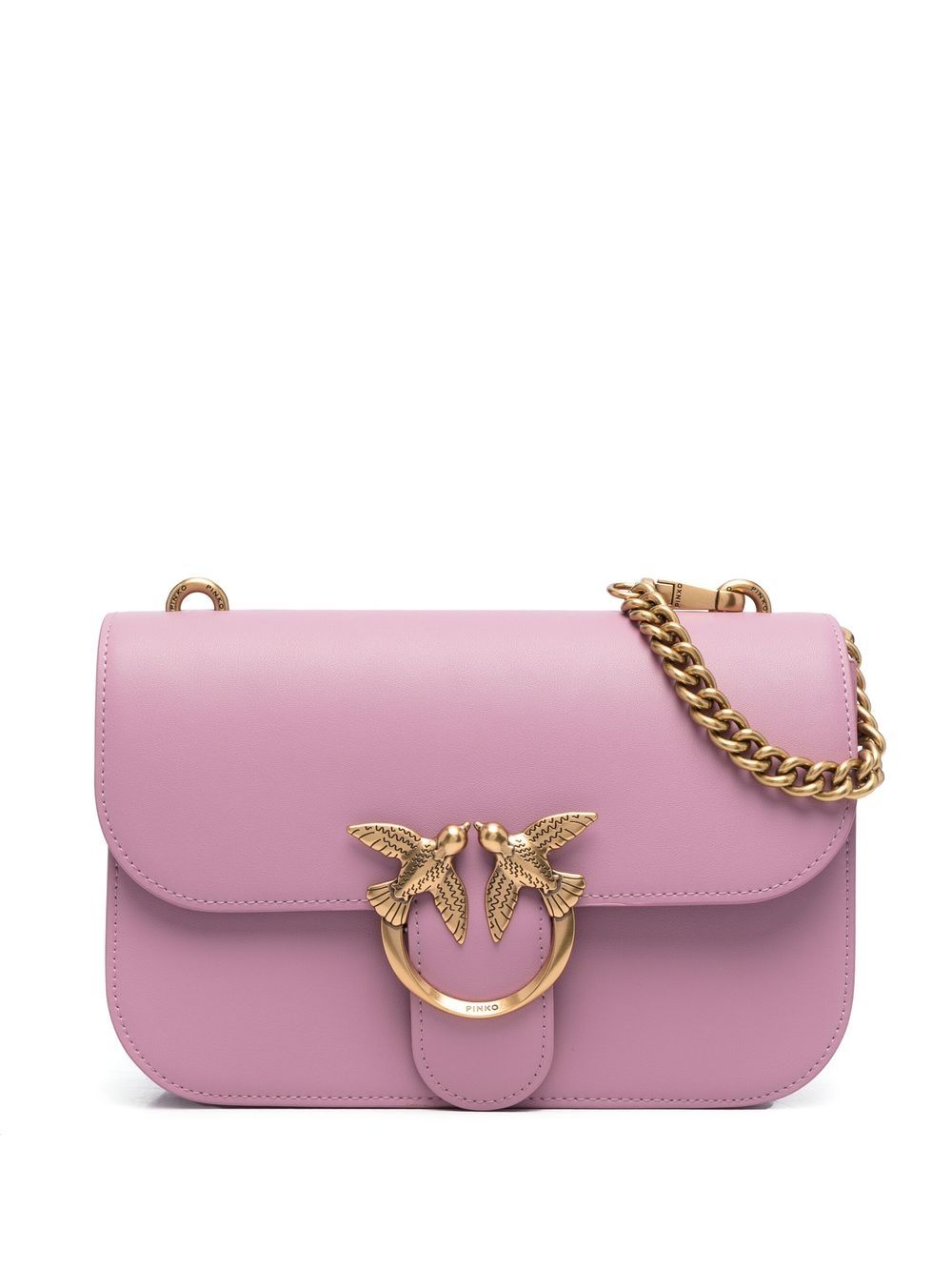 PINKO Love Icon Leather Crossbody Bag - Farfetch