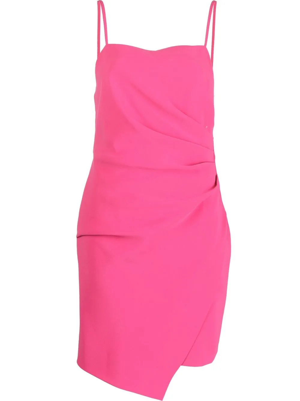 

PINKO vestido corto asimétrico - Rosado