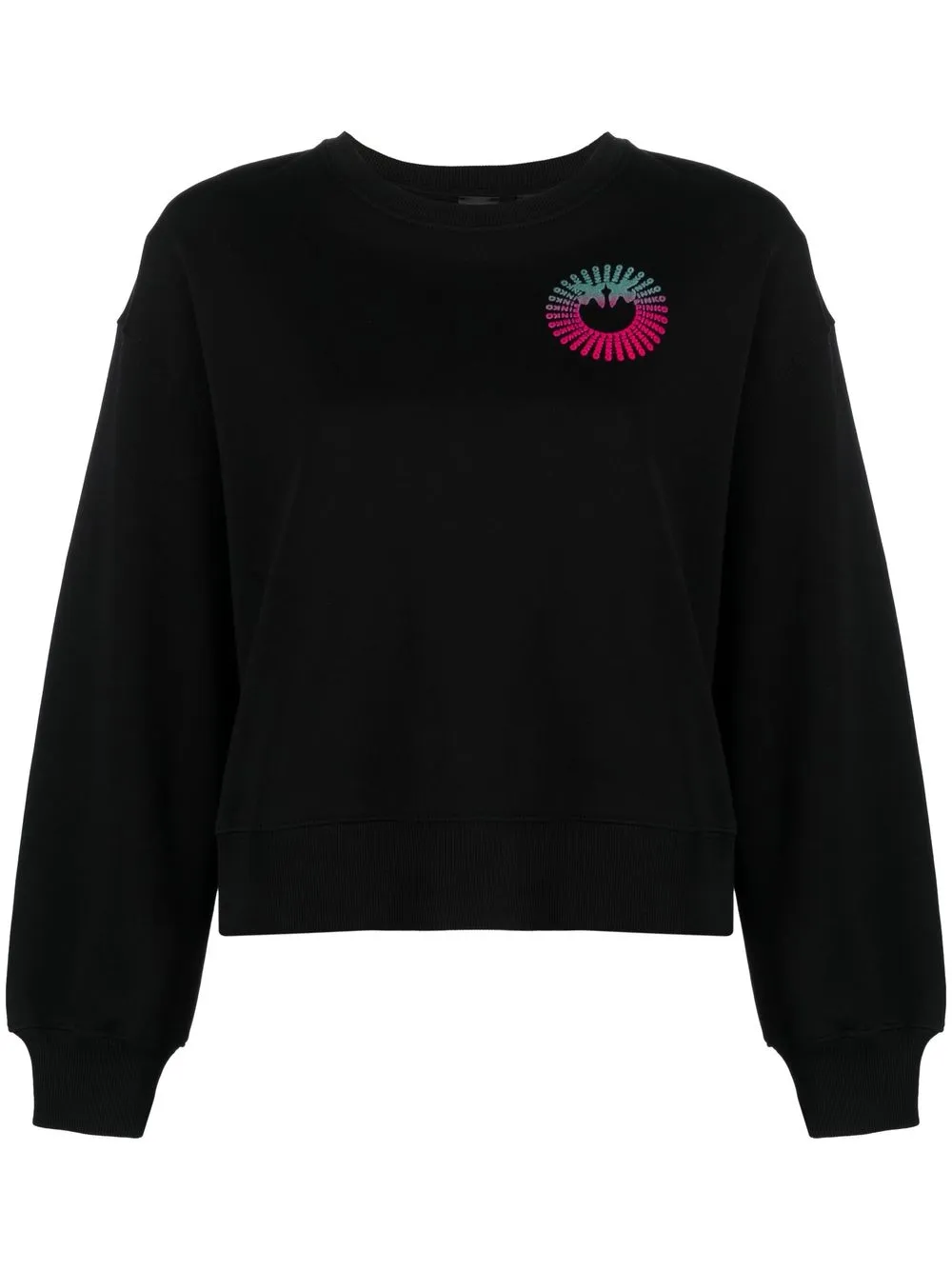 

PINKO logo-print cotton sweatshirt - Black