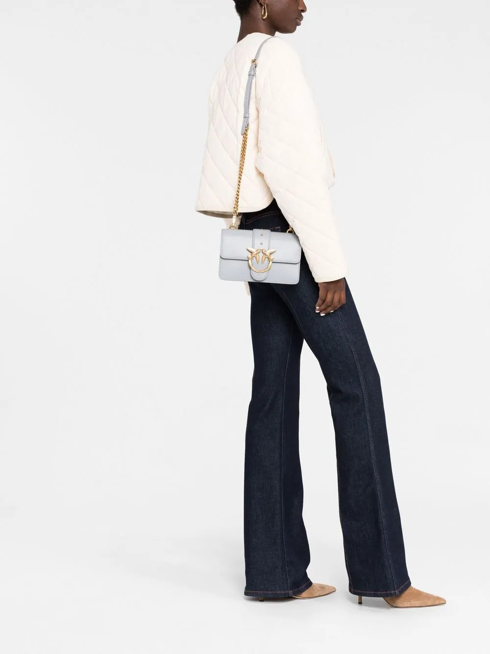 PINKO Love mini-crossbodytas - Grijs