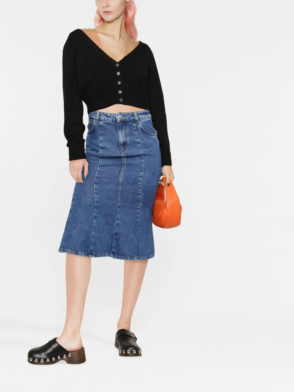 PINKO Cropped vest - Zwart