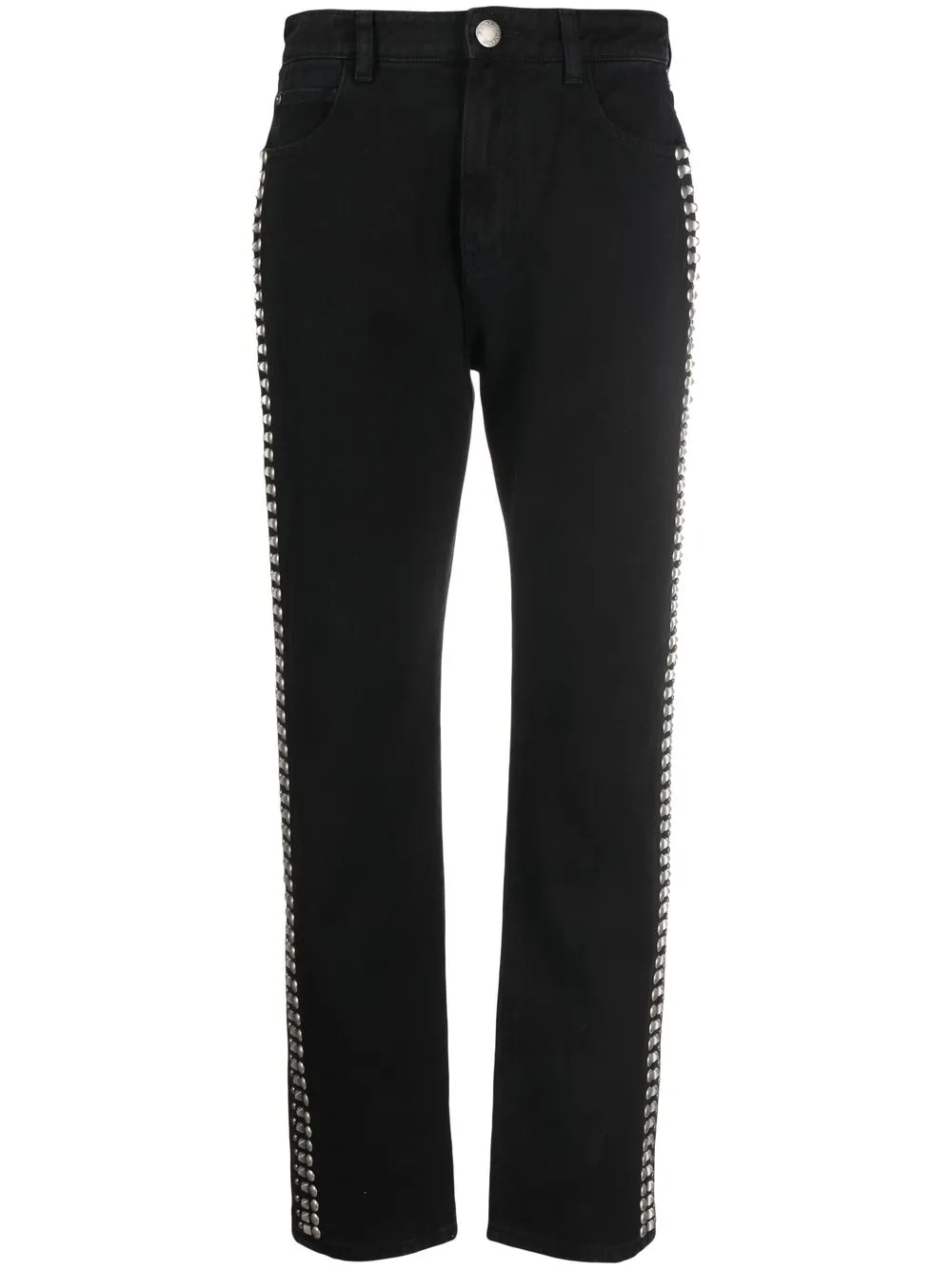 

PINKO jeans rectos con apliques - Negro