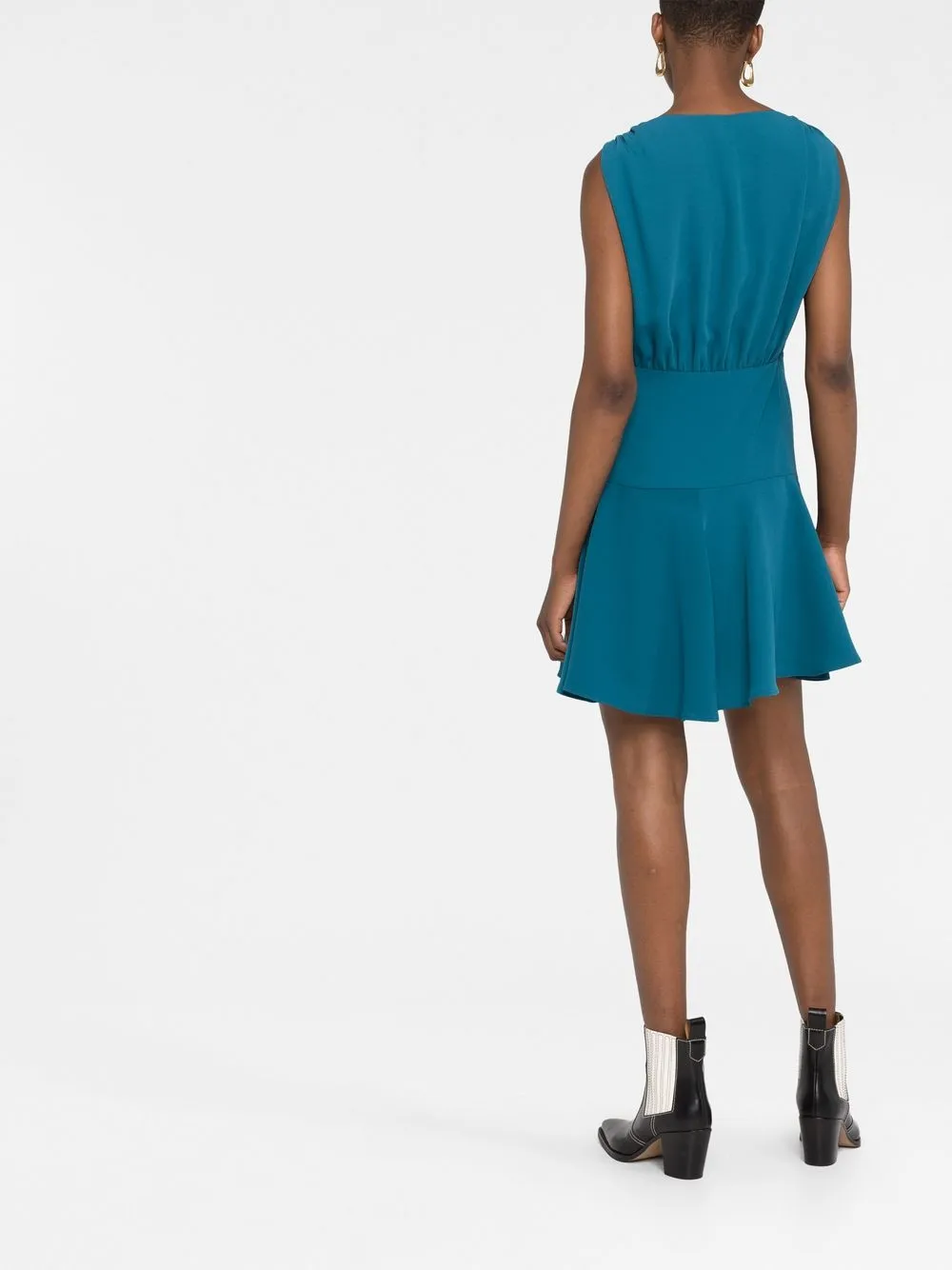 PINKO buttonup Wrap Flared Dress Farfetch