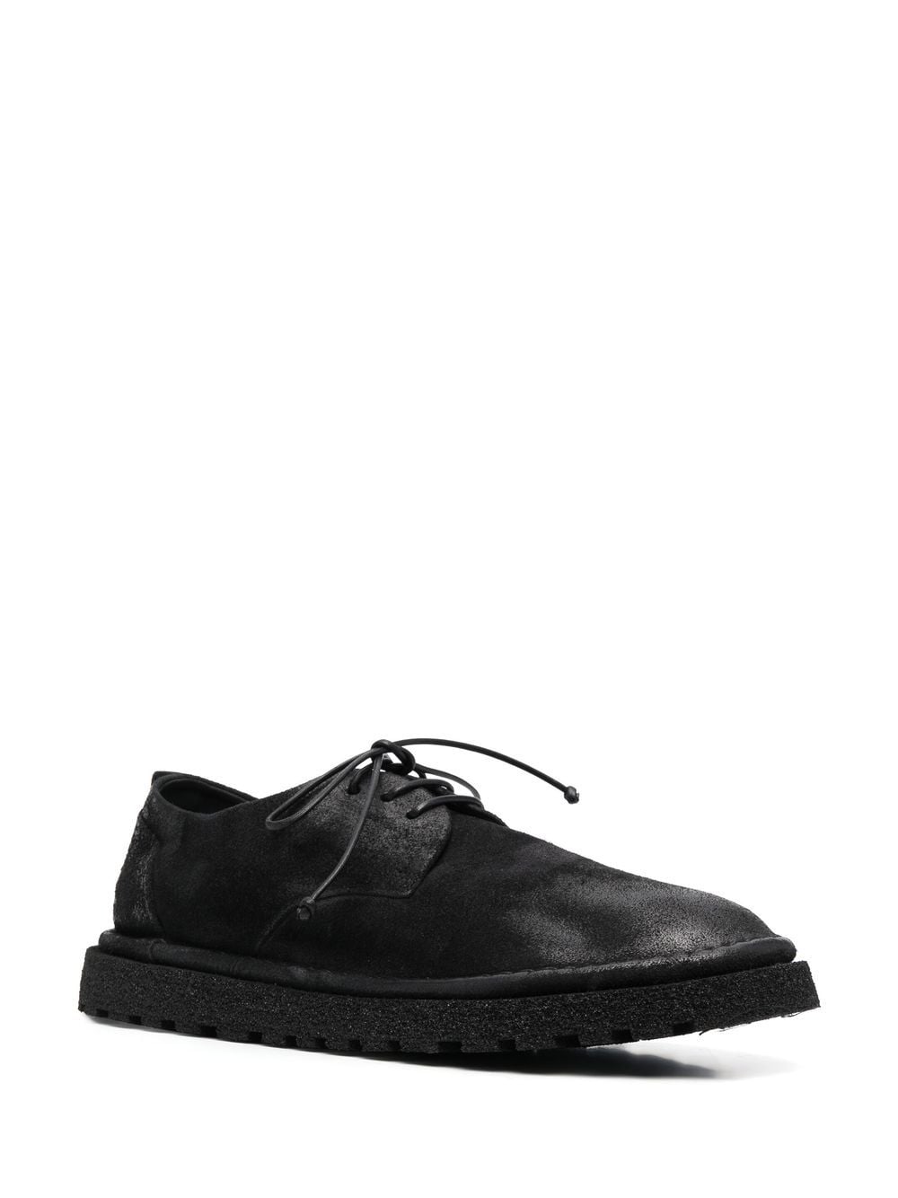 Shop Marsèll Flat-sole Lace-up Shoes In Black
