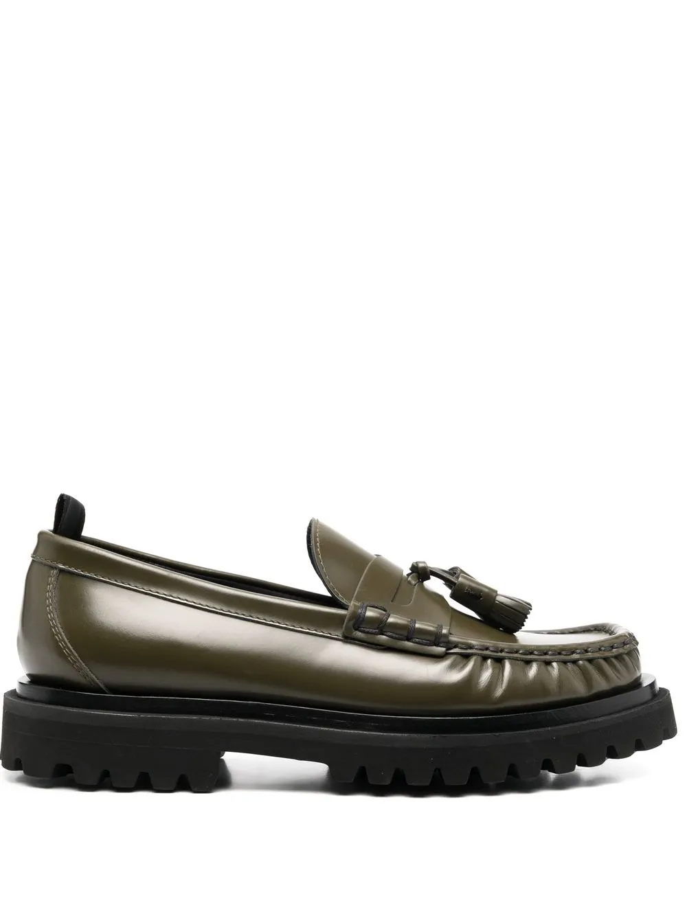 

Officine Creative Penny chunky leather loafers - Green