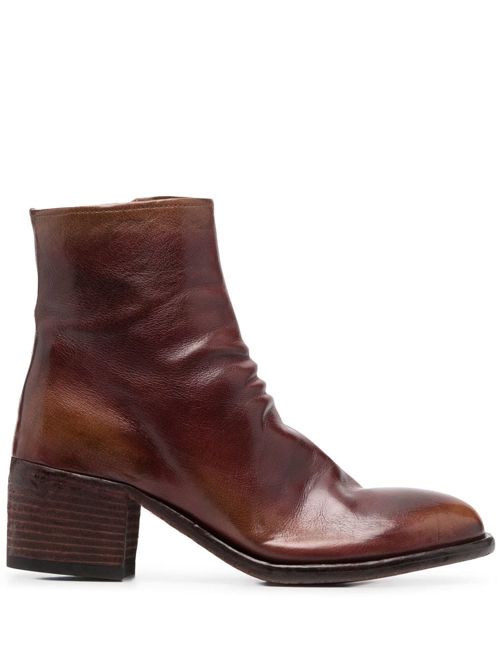 Officine Creative Denner Ankle Boots In Brown