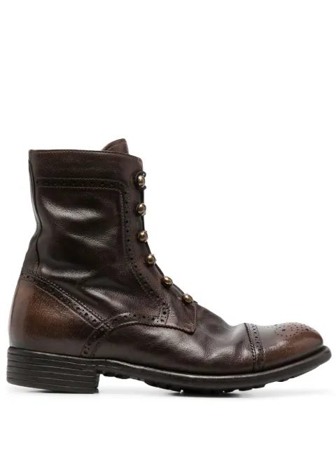 Officine Creative ankle lace up boots
