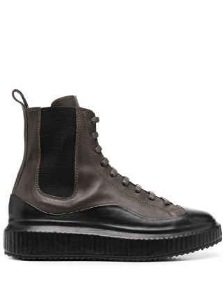 Officine Creative Panelled lace-up Boots - Farfetch