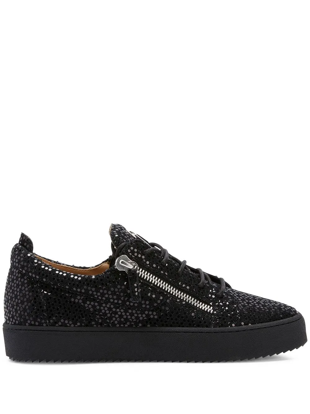 

Giuseppe Zanotti Frankie glitter-detail sneakers - Black