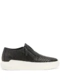 Giuseppe Zanotti Conley snakeskin-effect slip-on loafers - Black