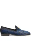 Giuseppe Zanotti Jareth snakeskin-print loafers - Blue