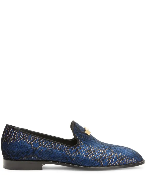 Snakeskin hotsell print loafers