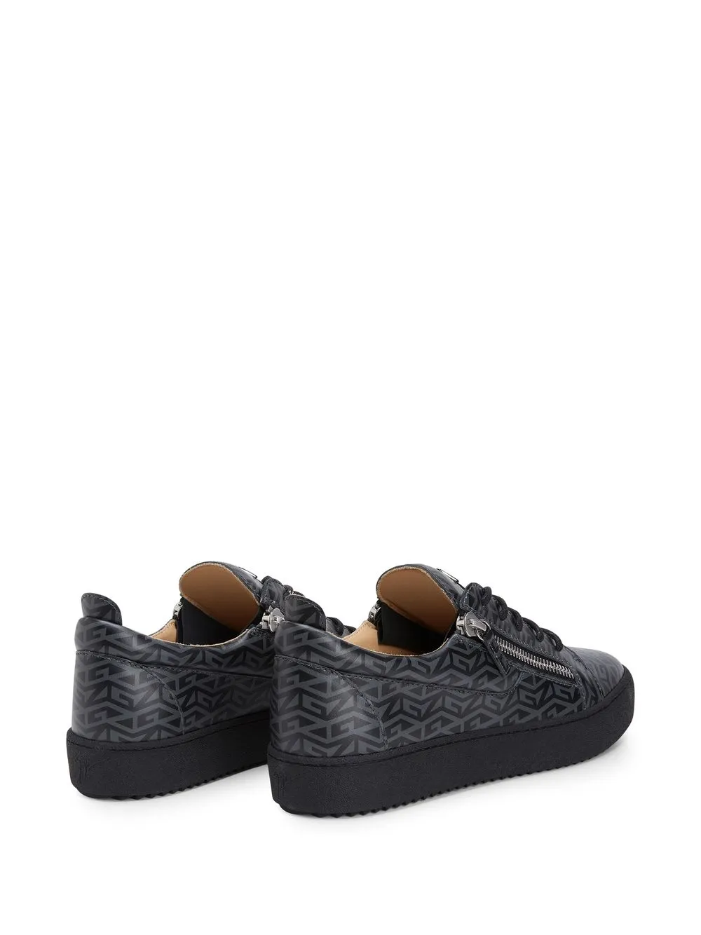 Giuseppe Zanotti Frankie monogram-print sneakers Black