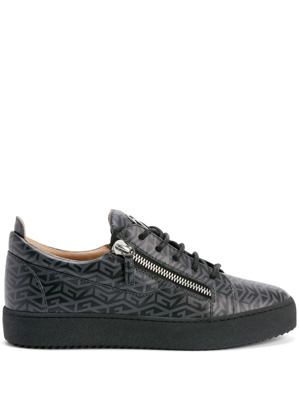 Giuseppe Zanotti Frankie monogram-print sneakers Black