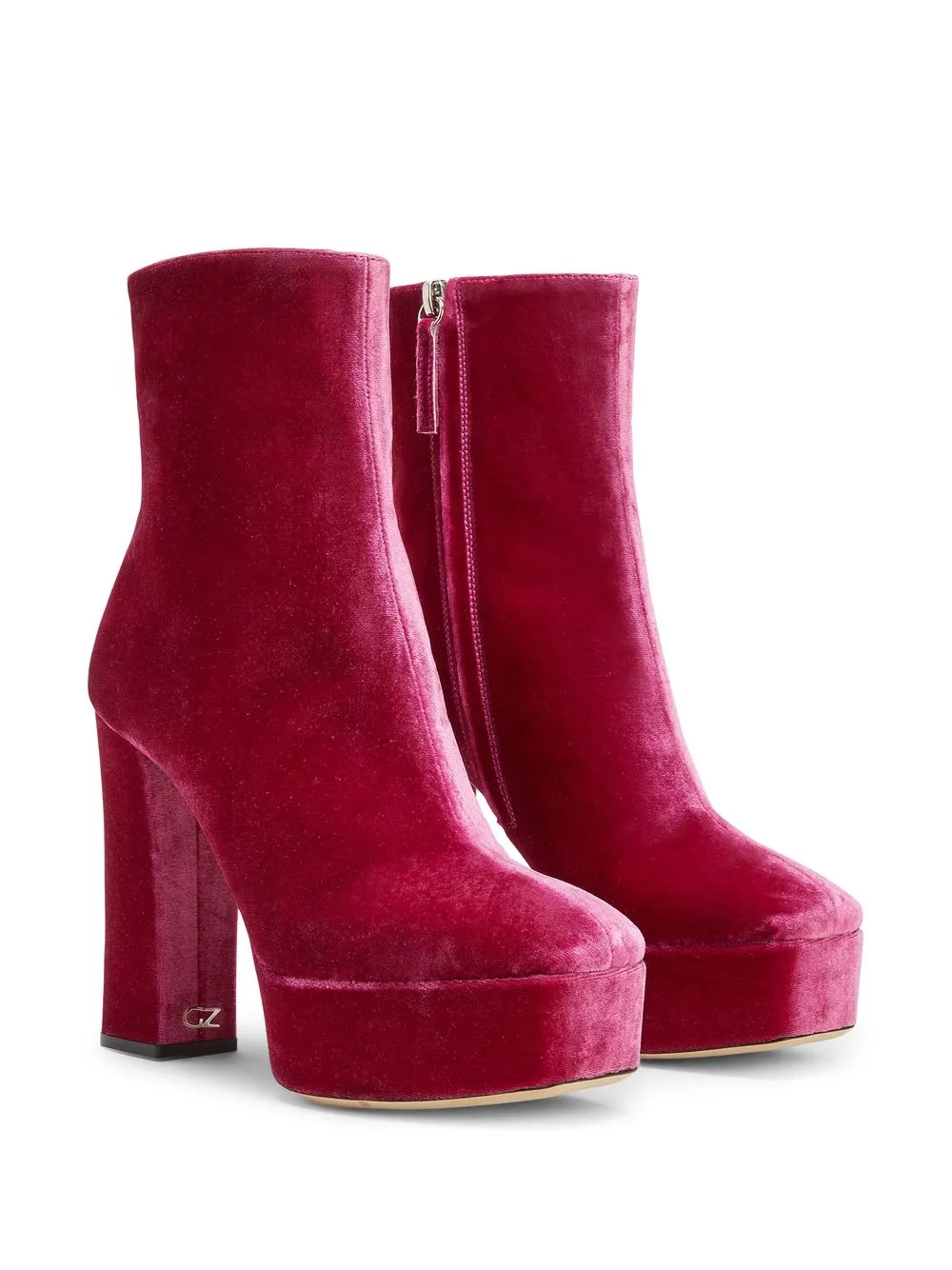 Giuseppe Zanotti Morgana Leo velvet ankle boots | Ankle Boots | Image 2