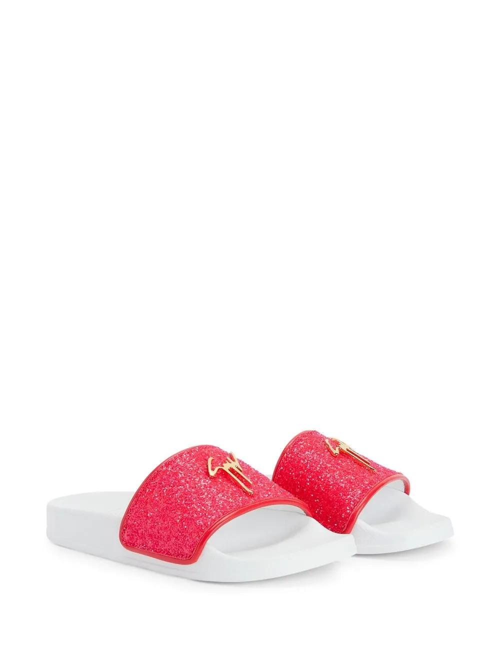 Giuseppe Zanotti Brett slippers - Roze