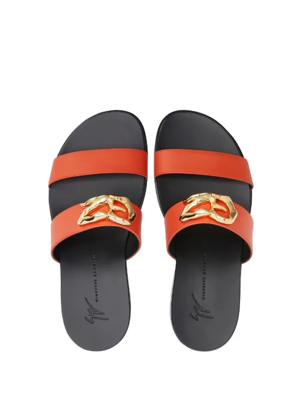 Orange gucci slides outlet