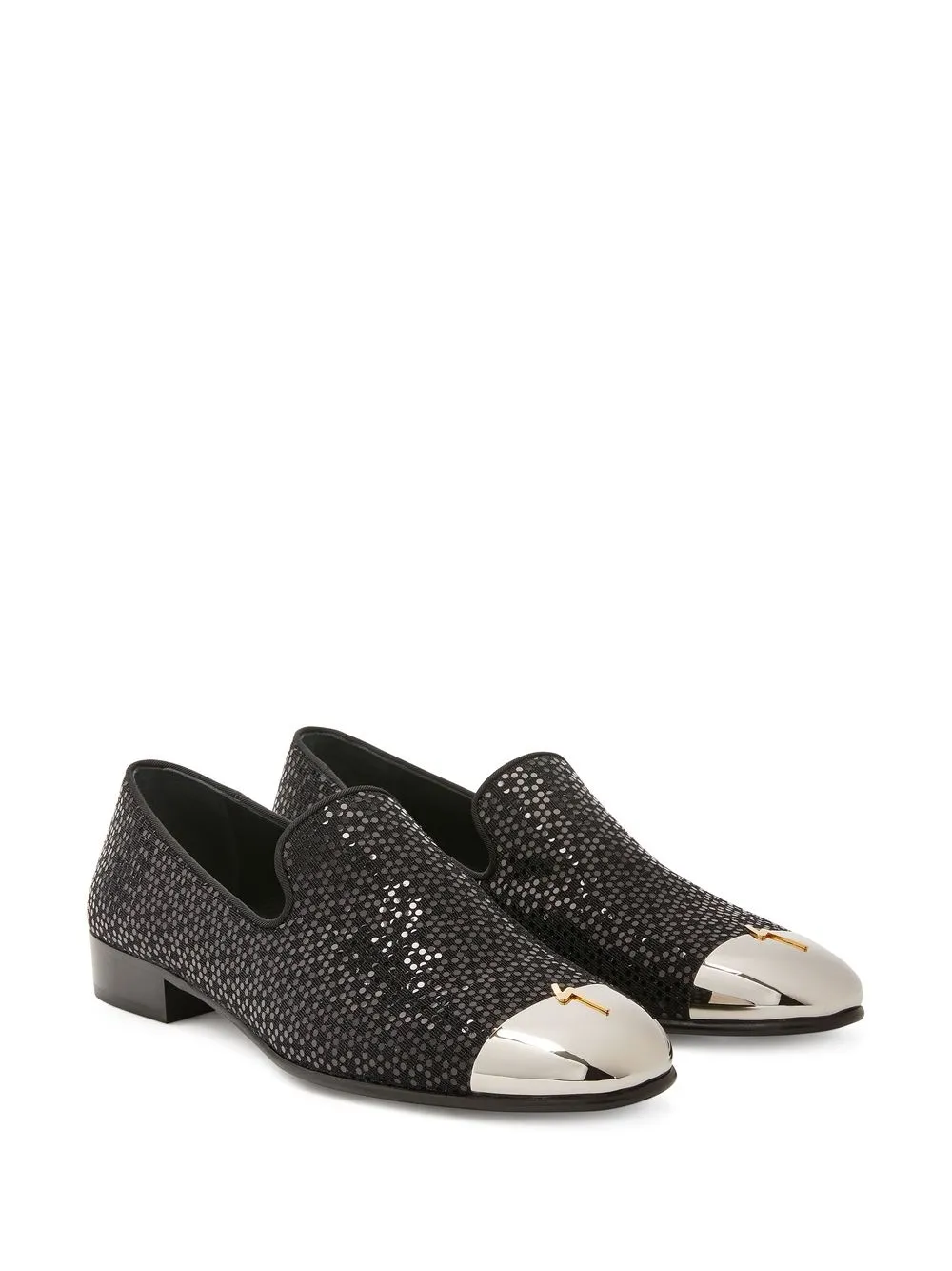 Giuseppe Zanotti Joaquin leren loafers - Zwart