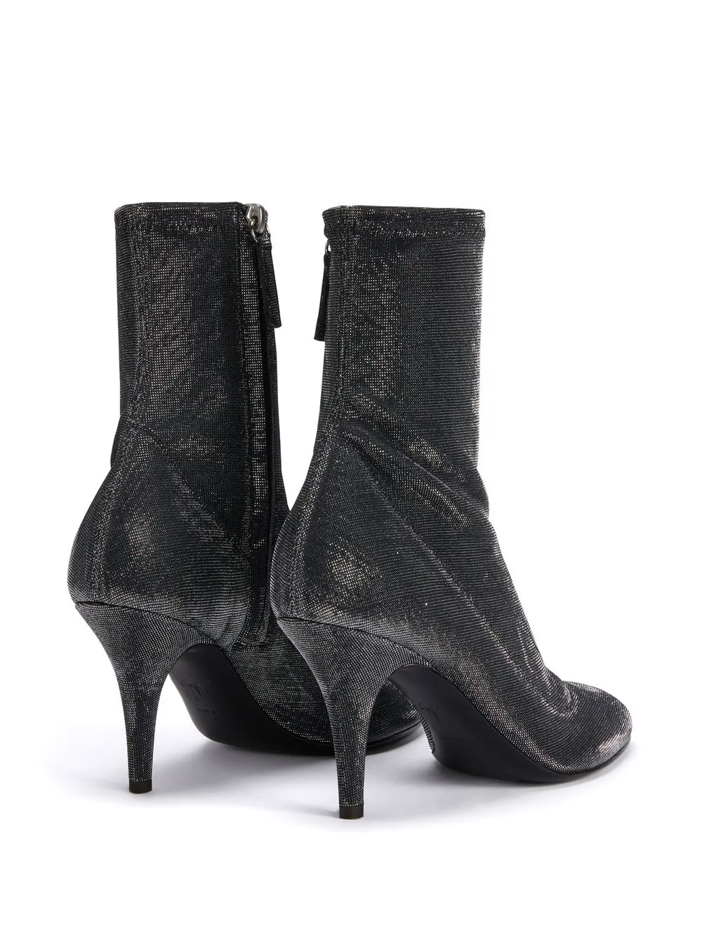 Giuseppe Zanotti 85mm Felicienne Ankle Boots - Silver 