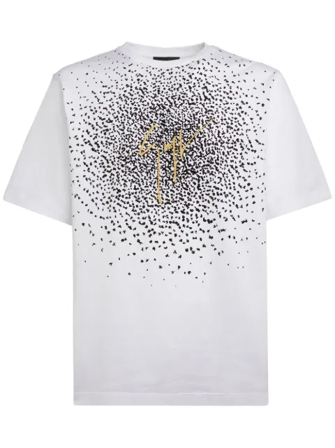 Giuseppe Zanotti splatter print short-sleeve T-shirt