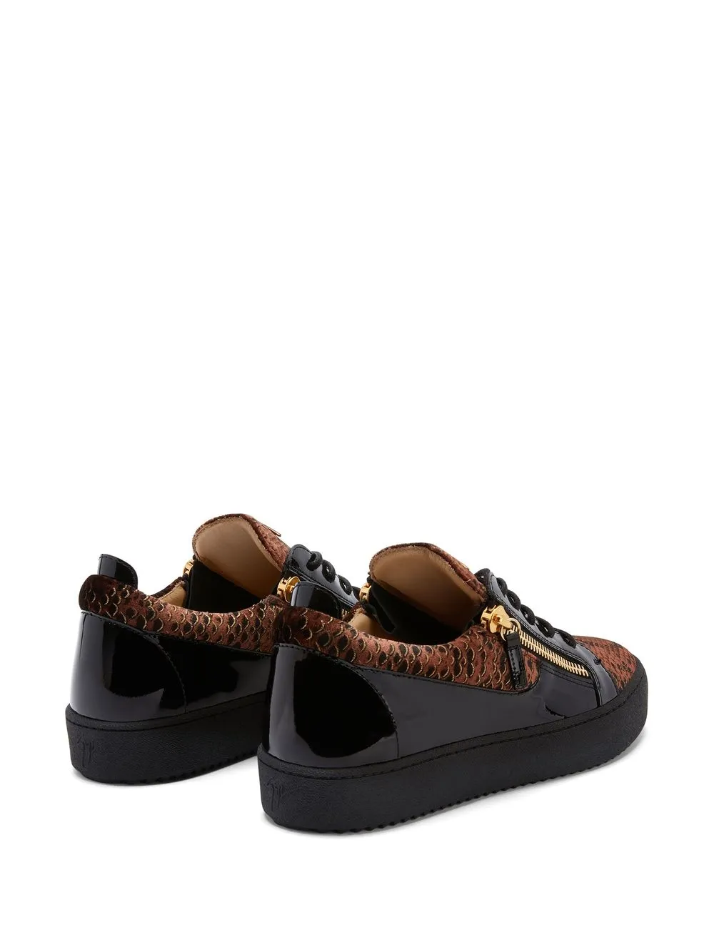 giuseppe zanotti snakeskin sneakers