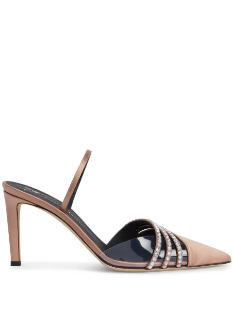 Giuseppe Zanotti Audrine satin 85mm pumps
