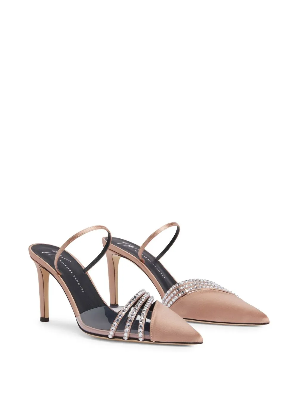 Giuseppe Zanotti Audrine satijnen pumps - Roze