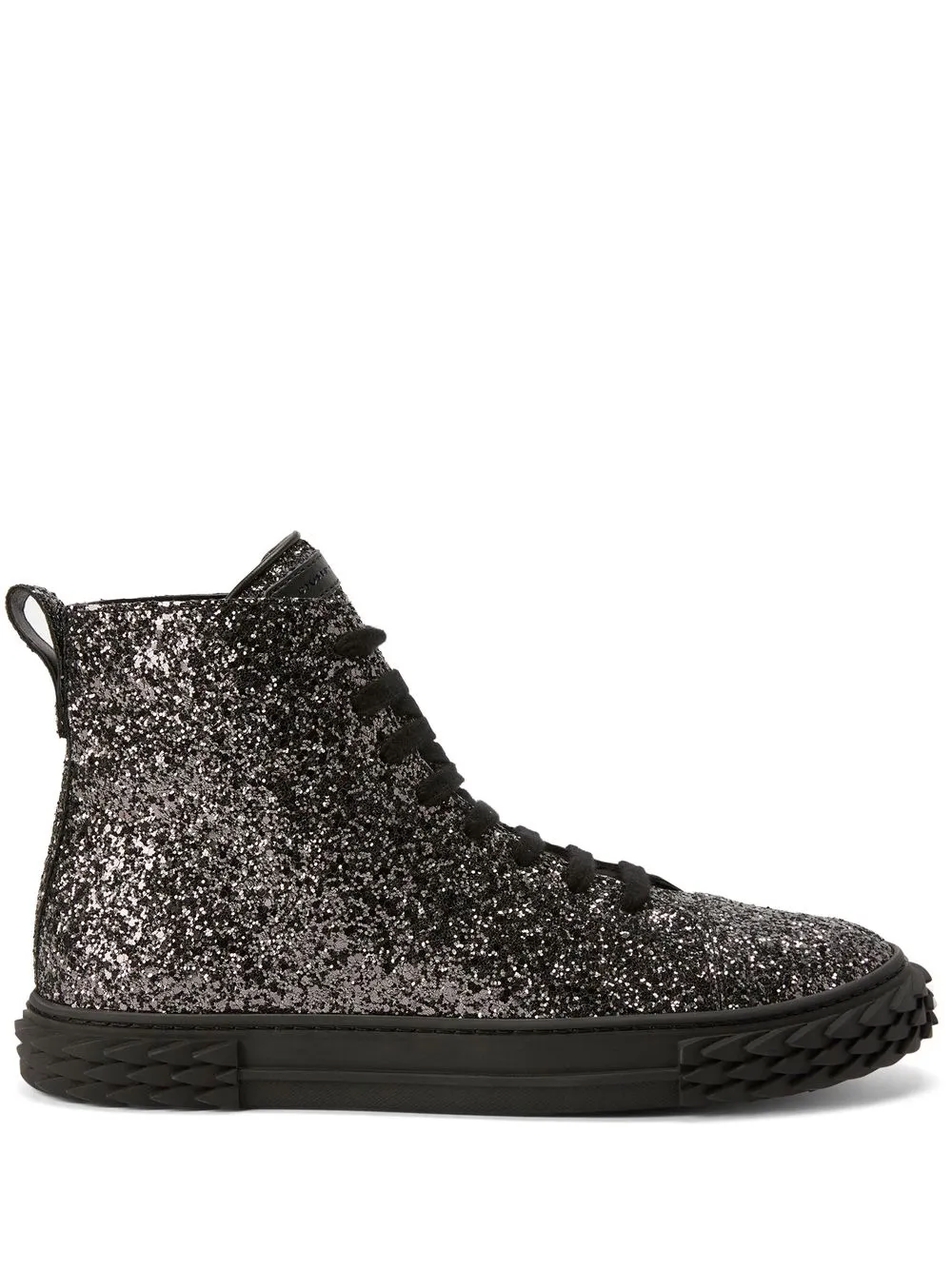 Giuseppe Zanotti Ecoblabber glitter high-top sneakers Silver